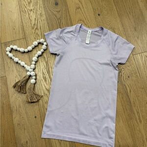 lululemon athletica Light Purple Short Sleeve Tee